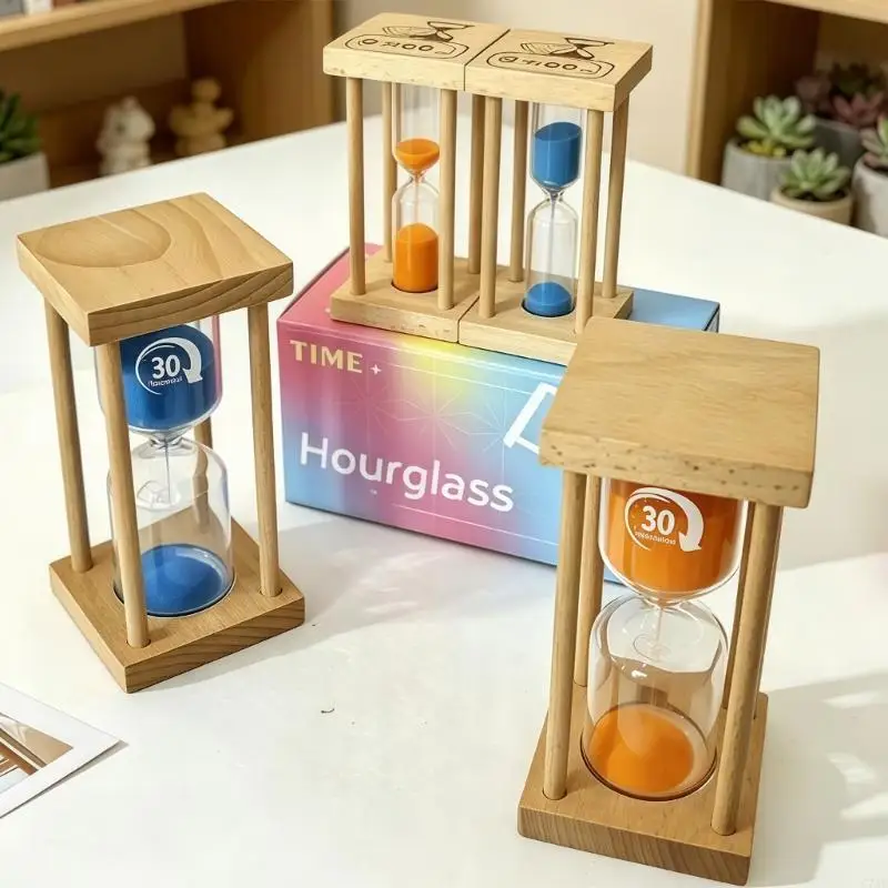 Hourglasses Sand Timer With Bright Afterglow 3/15Minutes For Efficient Work C7AC