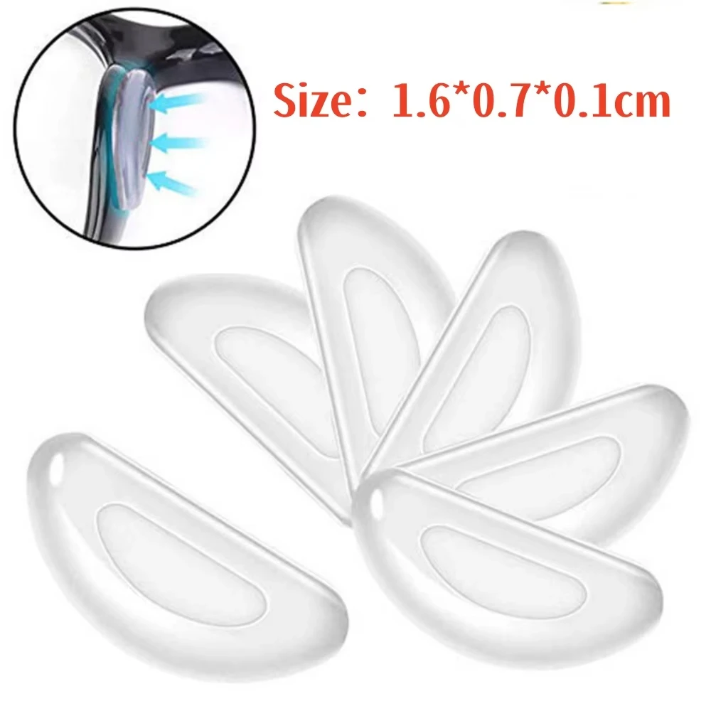 20Pcs Adhesive Nose Pad Non-slip Light Eyeglasses Nose Support Tightly Fitting Silicone Glasses Nasal Holder Accessories