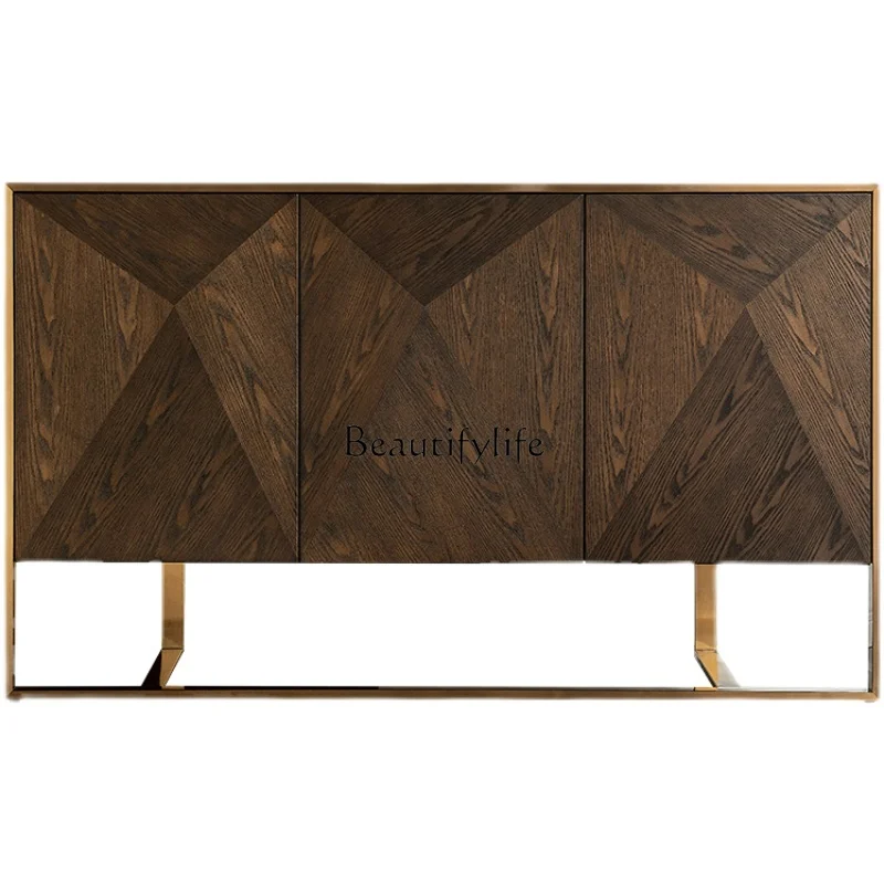 

American light luxury entrance cabinet creative versatile entrance foyer cabinet guest restaurant side cabinet