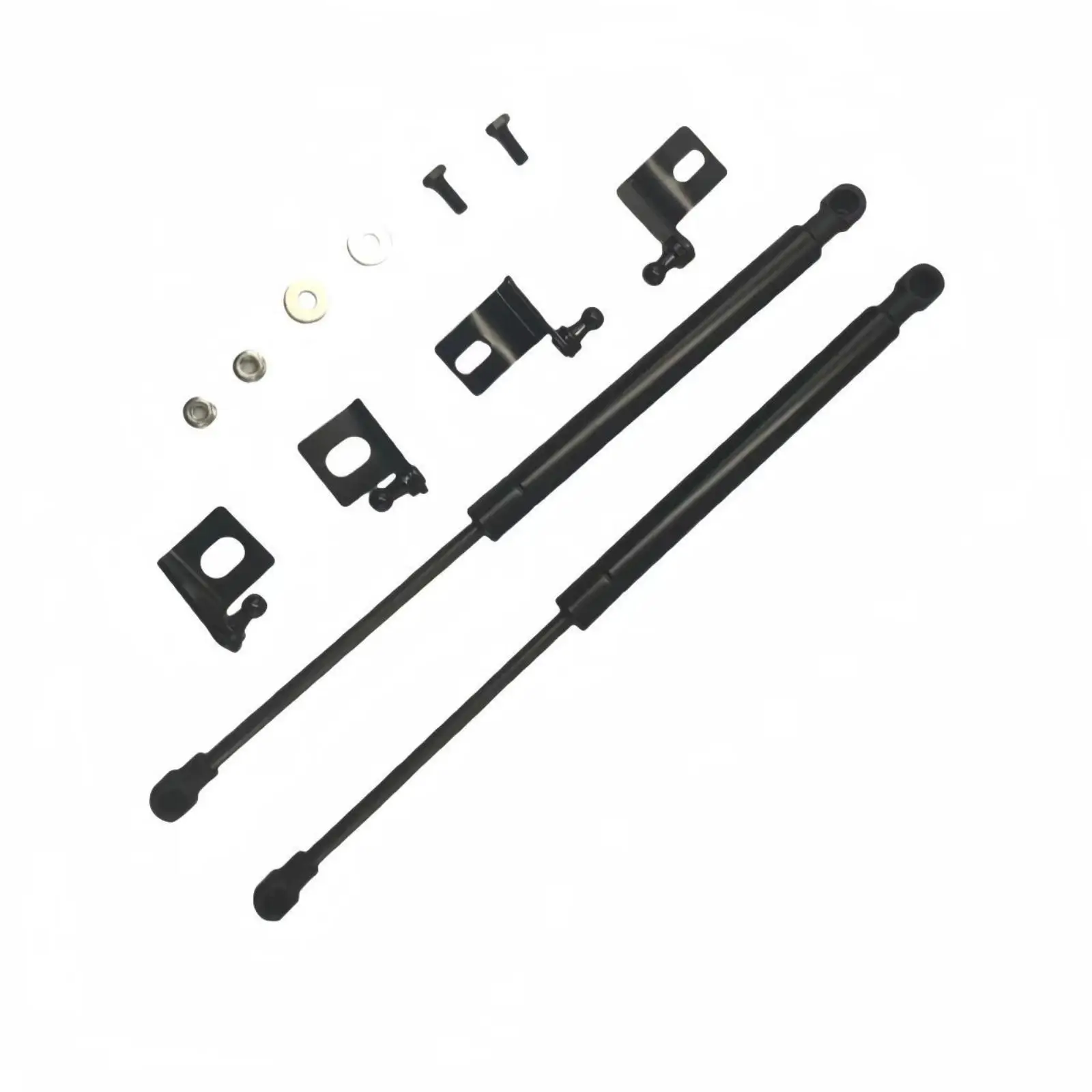 Gas Charged Hydraulic Support Rods for Car Tailgate Storage Box Lift Assist with Steel Brackets and Screws
