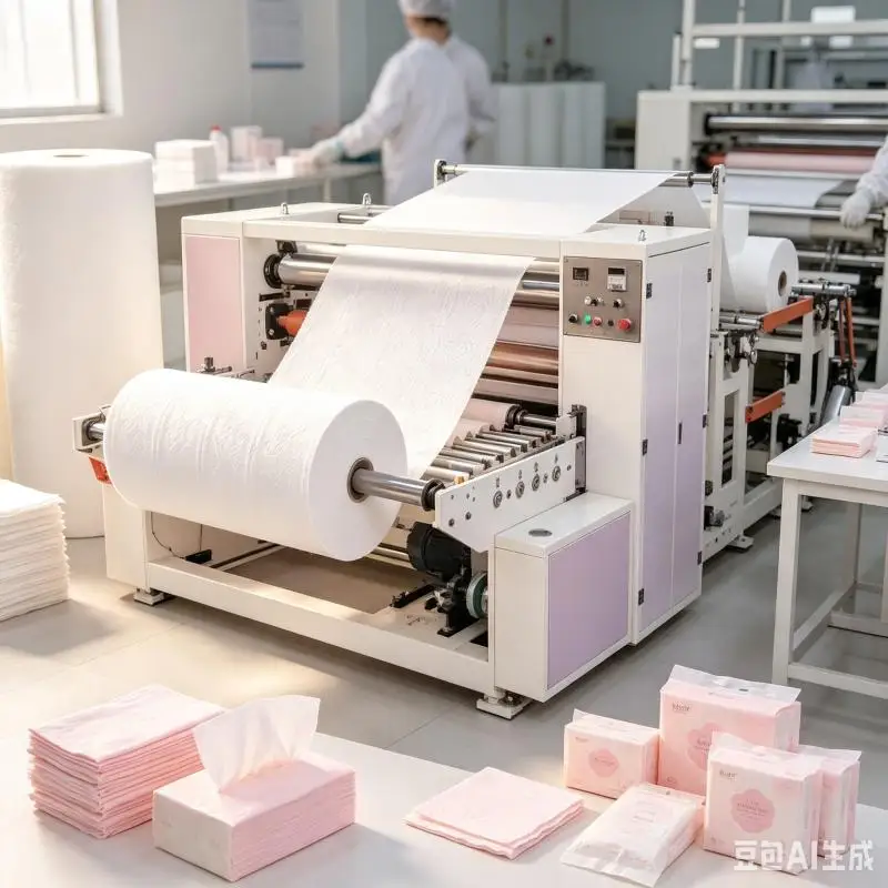 Toilet Paper Rewinding Machine Customized Tissue Roll Production Equipment Automatic Embossing Cutting Processing Line