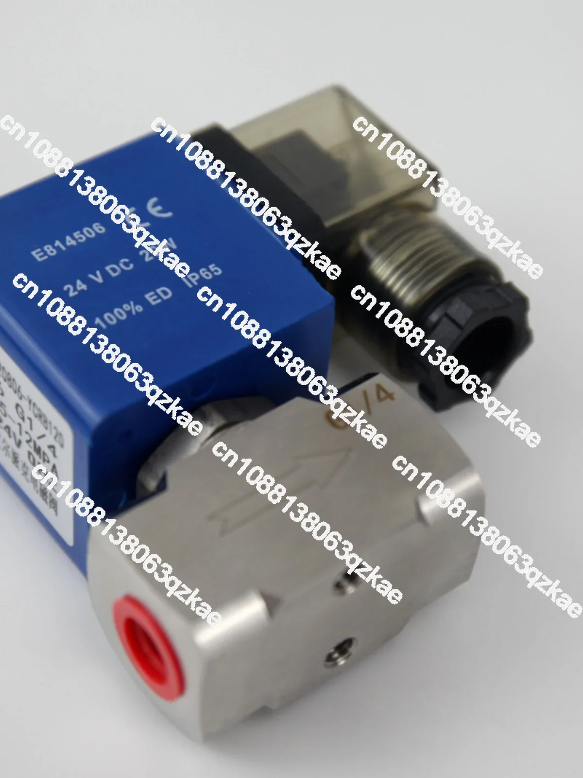 12MPA stainless steel high pressure solenoid valve/water /air /normally closed model/piston structure/2 /3 / 4