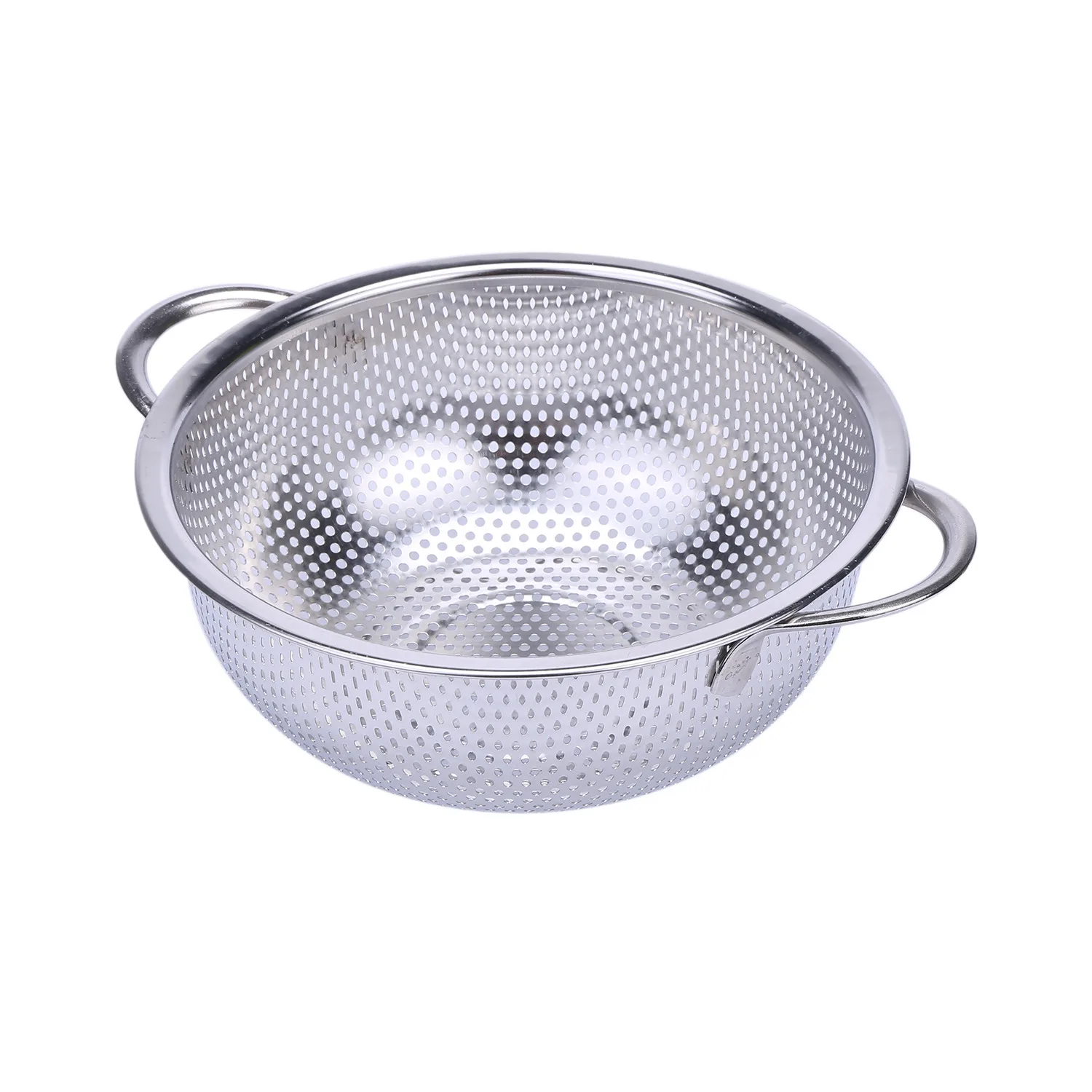 REST Stainless Steel Colanders With Handle,Colander Perforated Strainer For Kitchen Pasta/Vegetable/Rice/Fruit/Food-S