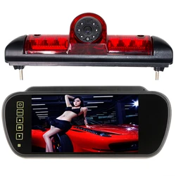 Cámara de luz de freno para aparcamiento de coche, monitor de 7 pulgadas para Citroen JUMPER III, FIAT DUCATO X250, Peugeot BOXER III, luz LED