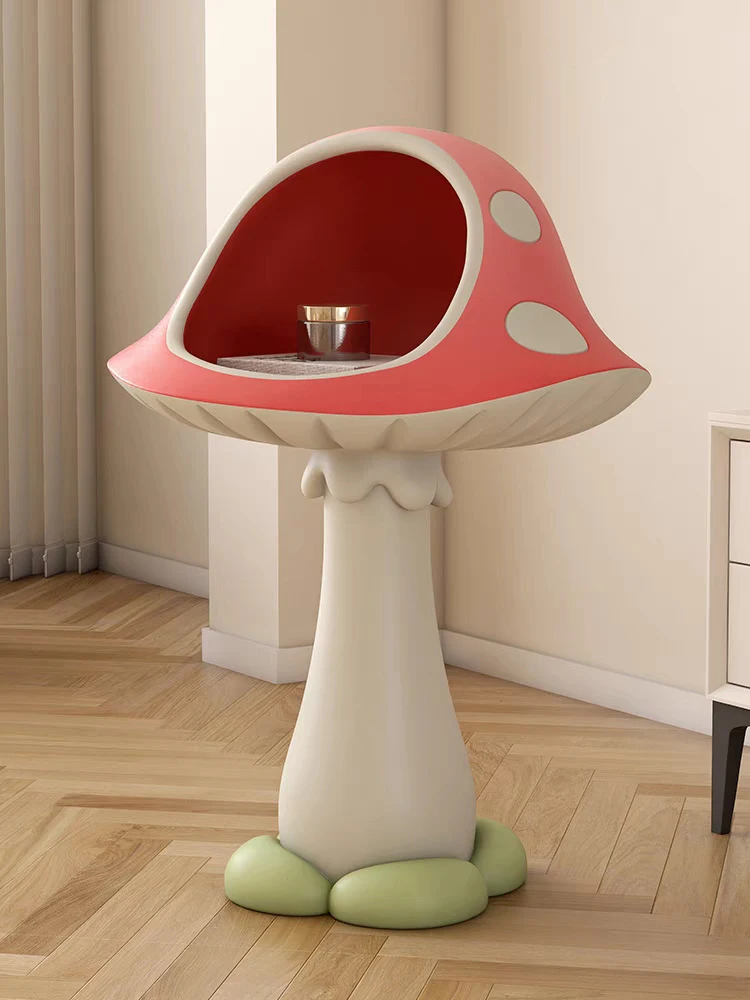 Room Decor Mushroom Sculpture Storage Ornaments Living Room Side Table Creative Crafts Statue Home Decoration Nordic Artwork