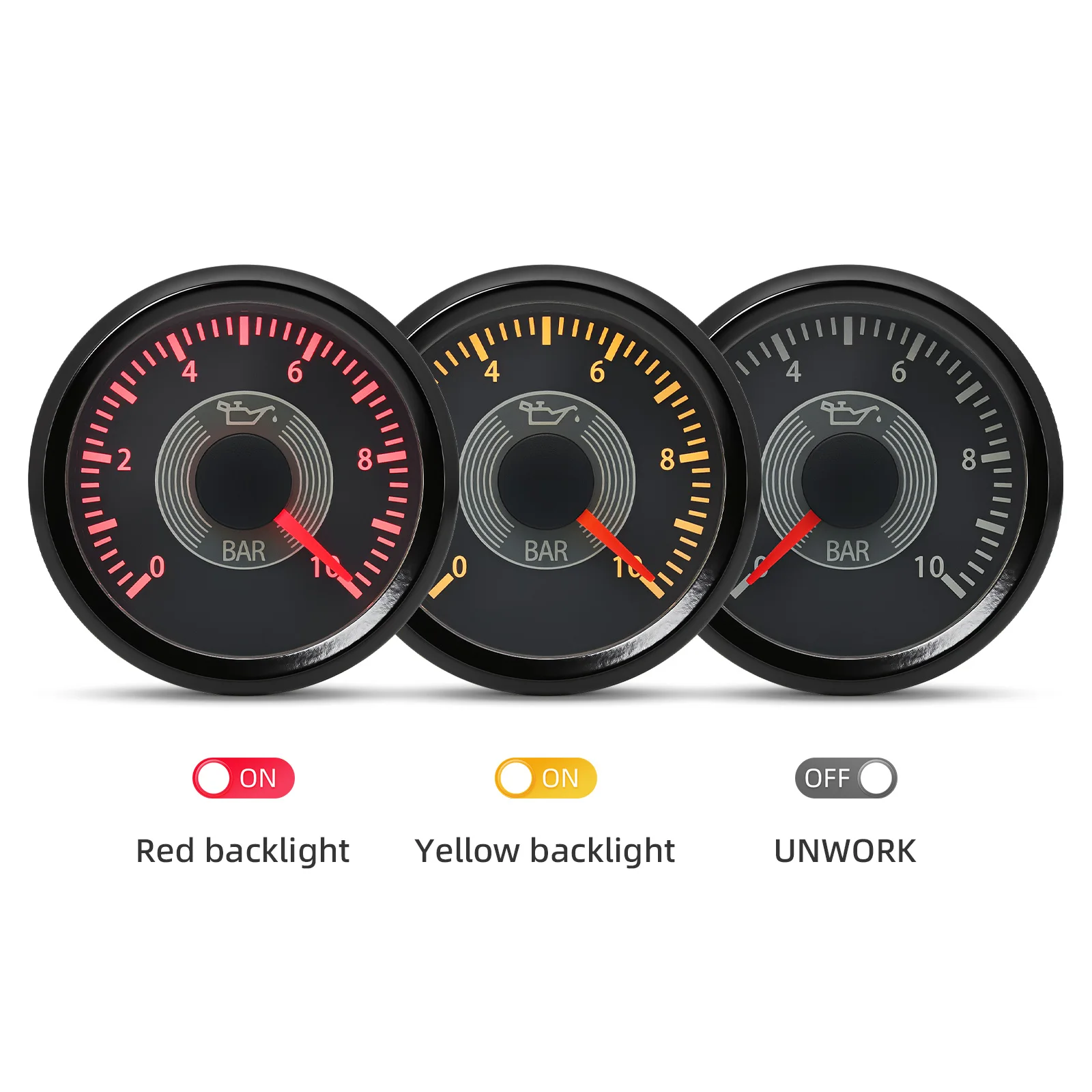 Retro Classical Vintage Styling 52MM Oil Pressure Gauge 240-33ohm Fuel Level Gauge Water Temperature Meter Voltmeter Optional