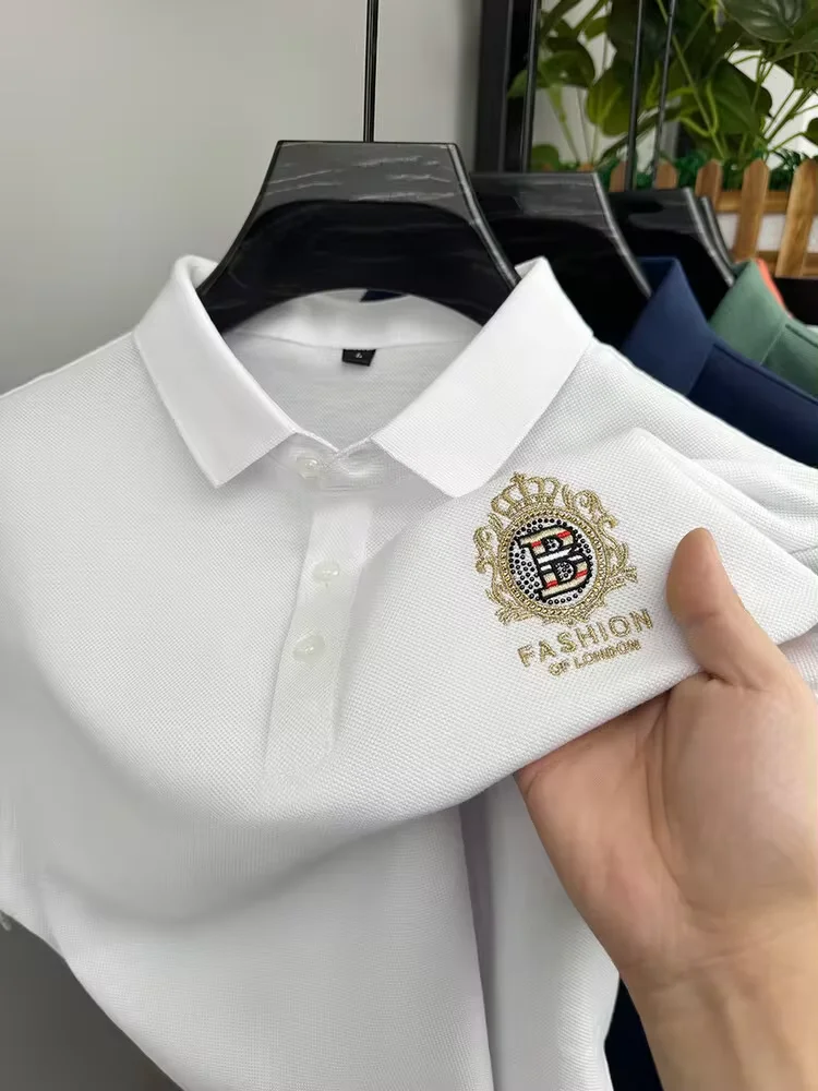 Luxury brand short sleeve POLO shirt men summer trend design brand embroidery Paul cool breathable casual T-shirt men's clothing