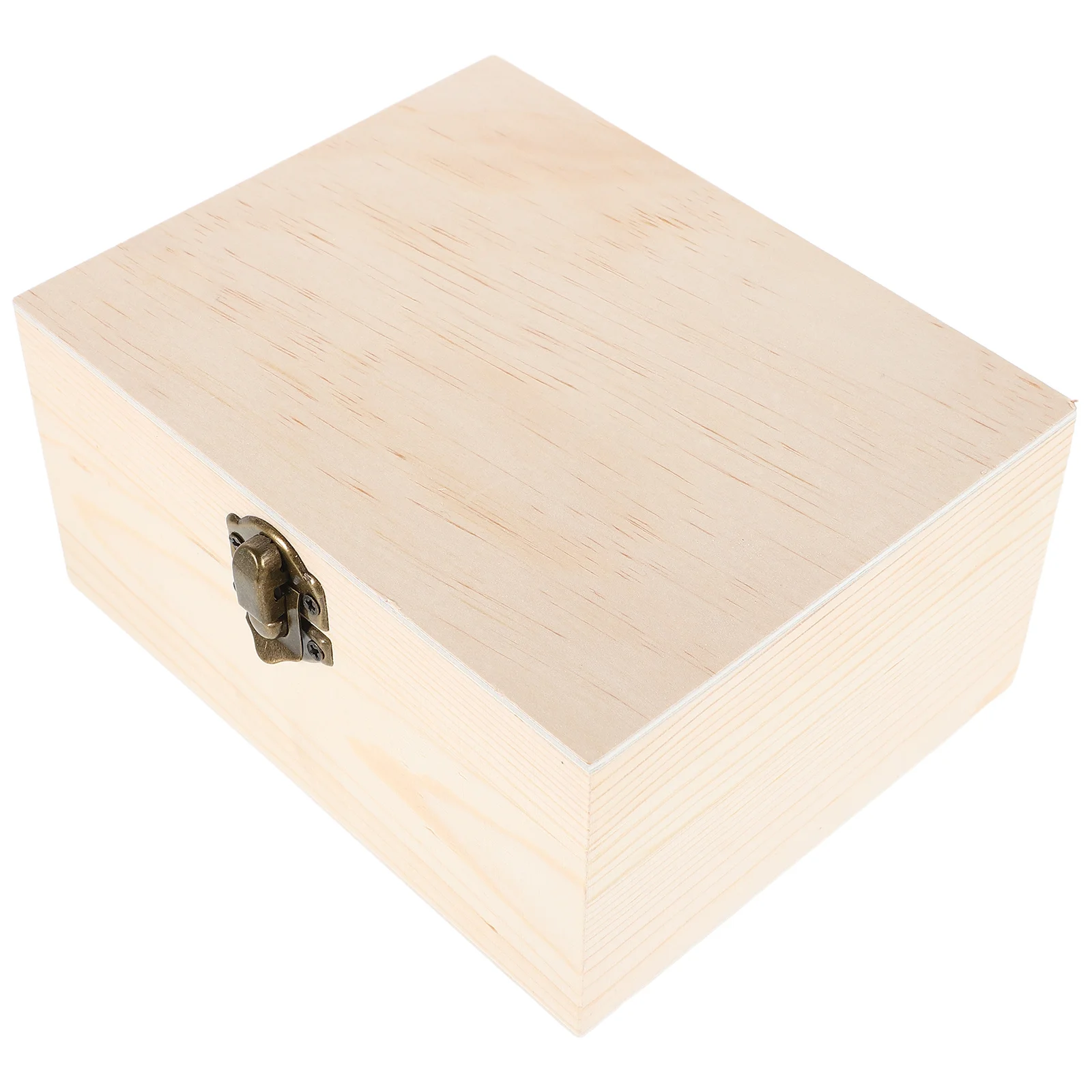 

Wooden Jewelry Box Pine Wood Mirror Organizer Multi-Compartment Storage Chest Vintage Decorative Case for Women Accessories