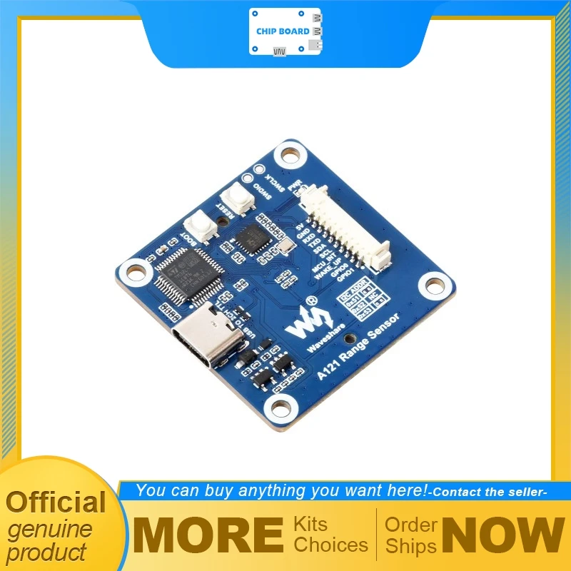 

Waveshare A121: 60GHz mmWave PCR Micro-Motion Detection for Precision Ranging