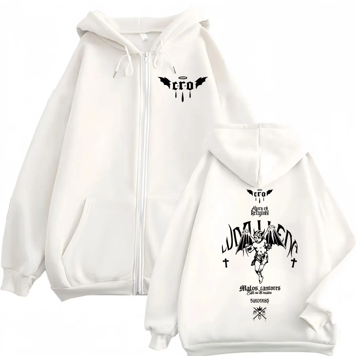 

Rapper C.R.O Album Merch Zipper Hoodie Men Women Clothing Fashion Hip Hop Pullovers High Quality Fleece Long Sleeve Sweatshirts