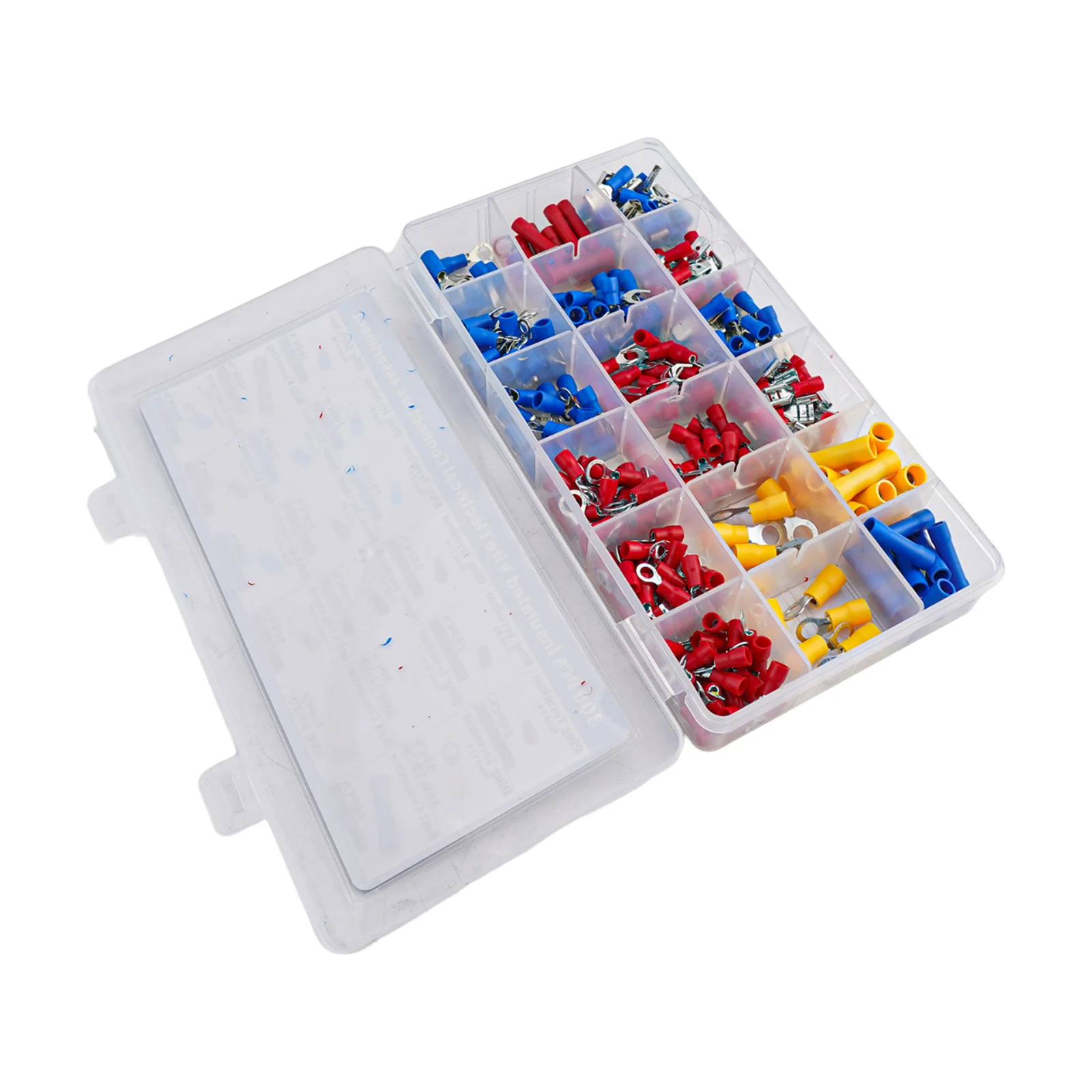 

300PCS Cold Pressed Terminal OT/UT Round Fork Spade Terminal Block High Quality Heat Shrinkable Tubing Spade Connectors