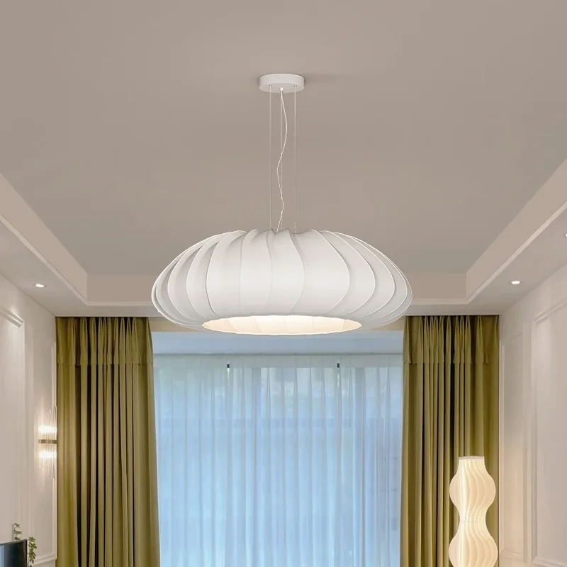 

Japanese style imitation silk pendant lamp living room bedroom dining room homestay modern simple creative room light