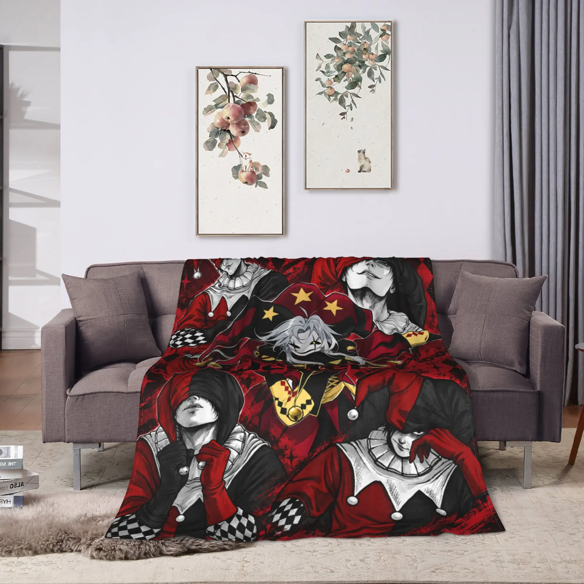 Freak Circus Red Troupe Plush Blanket Boy Girl  Flannel Throw Blanket For Living Room Soft Custom Bedspread Birthday Gift