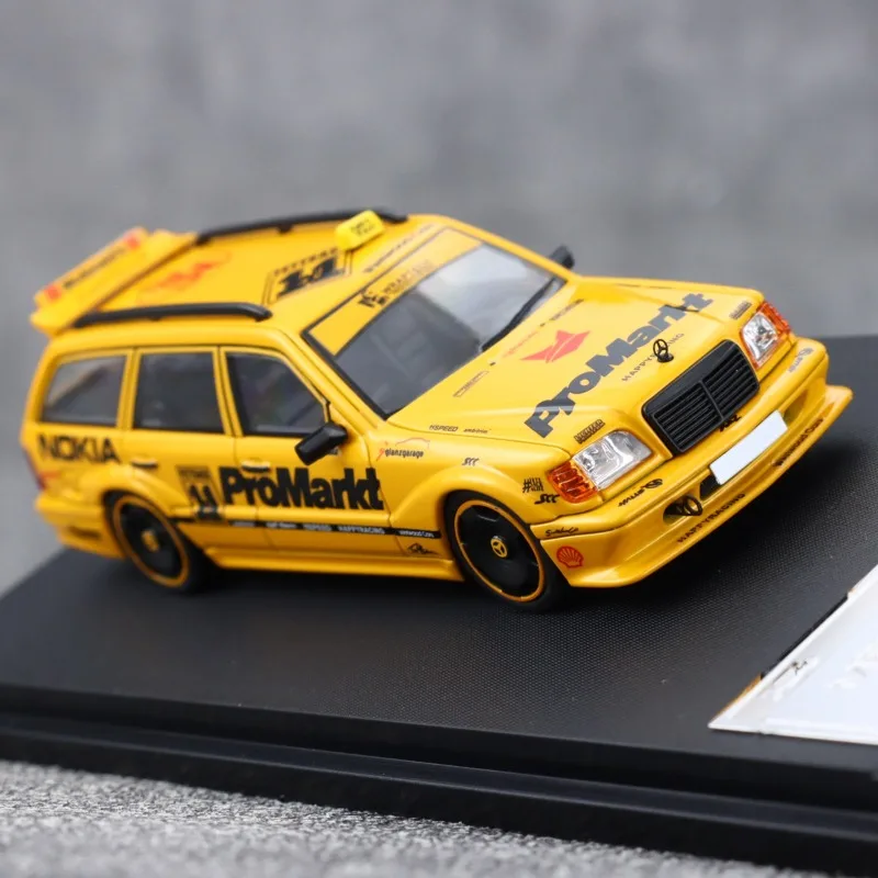 Mortal Diecast schaal 1/64 ‌ Mercedes-Benz 300 TE 6.0 AMG "Hammer Wagon" 1990 S124 Evo II Legering Model Auto Speelgoed voor Jongens gift