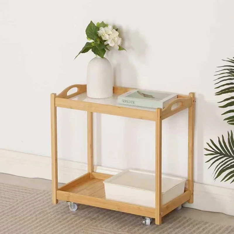 Factory New Small Table, Sofa Side Table, Coffee Table, Household Removable With Wheel Side Cabinet, Bedroom Bedside Table Rack