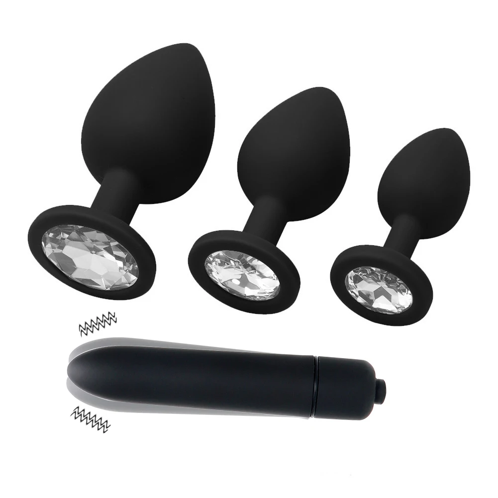 Adult Silicone Anal Plug Dildos Bullet Vibrator Butt Plugs Sex Toys for Women Men Gay Prostate Massager Anal Masturbating S/M/L - Image 6