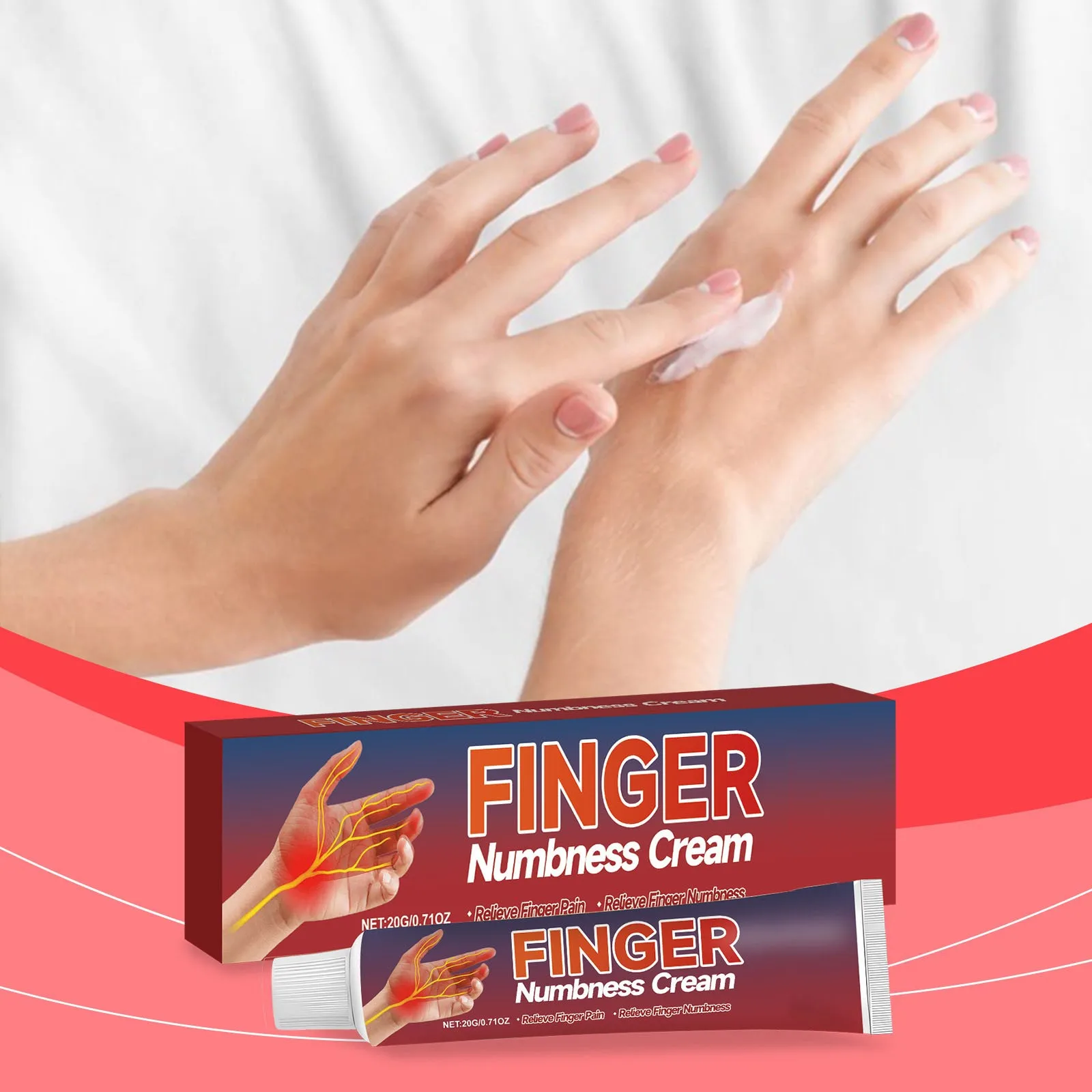 2024 New Finger Numbness Topical Cream Hand Care Ointment Efficient Relief Of Muscle Fatigue