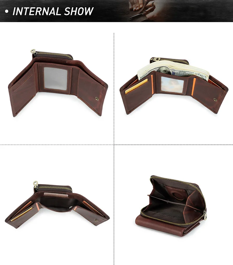 YKOSM Vintage Luxus Echtes Leder Airtags Brieftasche Männer Frauen Geldbörse Mit RFID Blocking Box Anti-verloren ID Kreditkarte Tasche – Detail 11