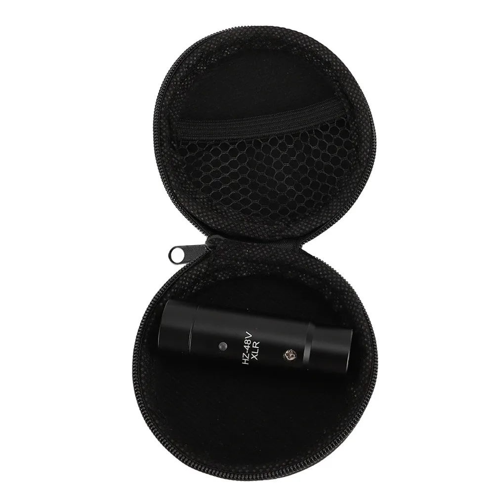 Portable 3 Pin XLR Male 48V Phantom Power 20-16000Hz XLR To 3.5mm Adapter Microphone Power Supply for Condenser Mic
