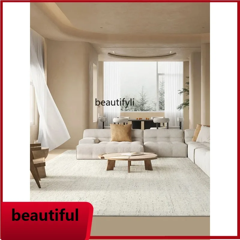 

F132 Living room carpet modern simple solid color high-end light luxury household sofa coffee table blanket