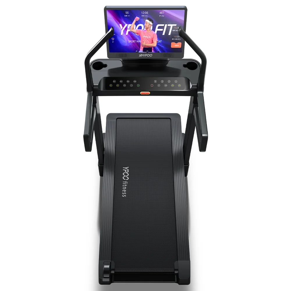 YPOO Professional Fitness Cardio Gym Home Use Semi Commercial 18.8km High Speed Fit Body Strong Treadmill Running Machine