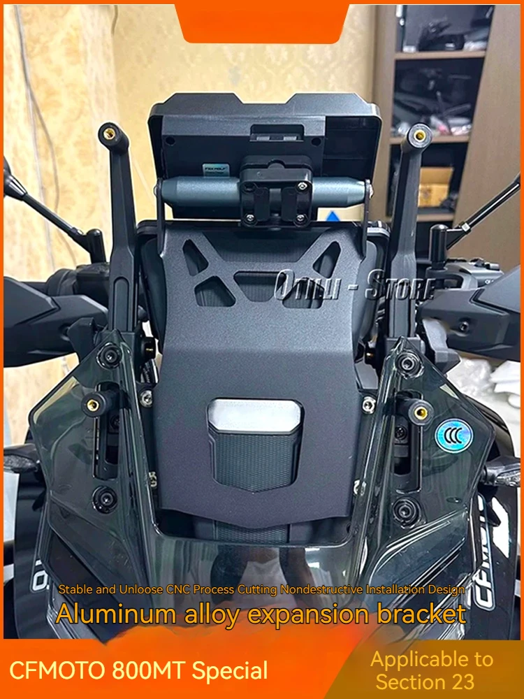 For CFMOTO 800MT21-23  modified accessories mobile phone navigation expansion multi-functional aluminum alloy bracket