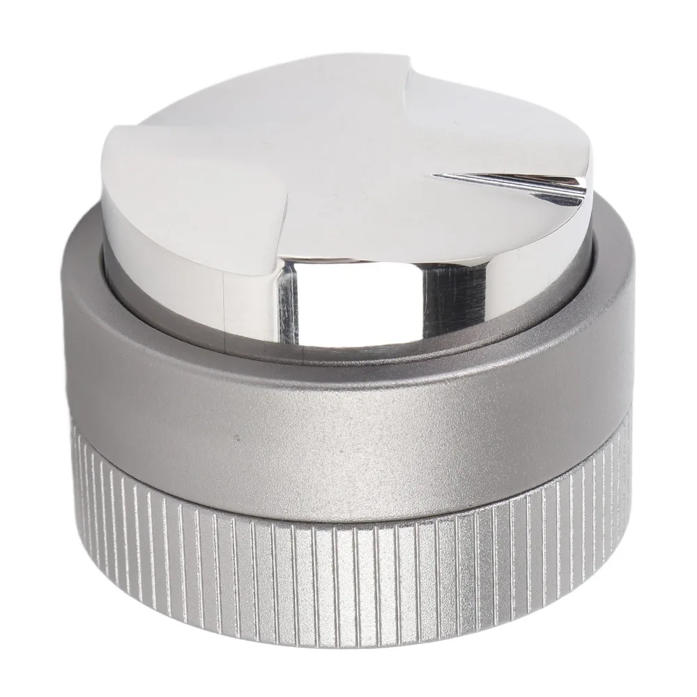304 Stainless Steel Coffee Tamper Distributor Auto Height Adjustable 51/58mm Diameter Coffee Distribution Tool