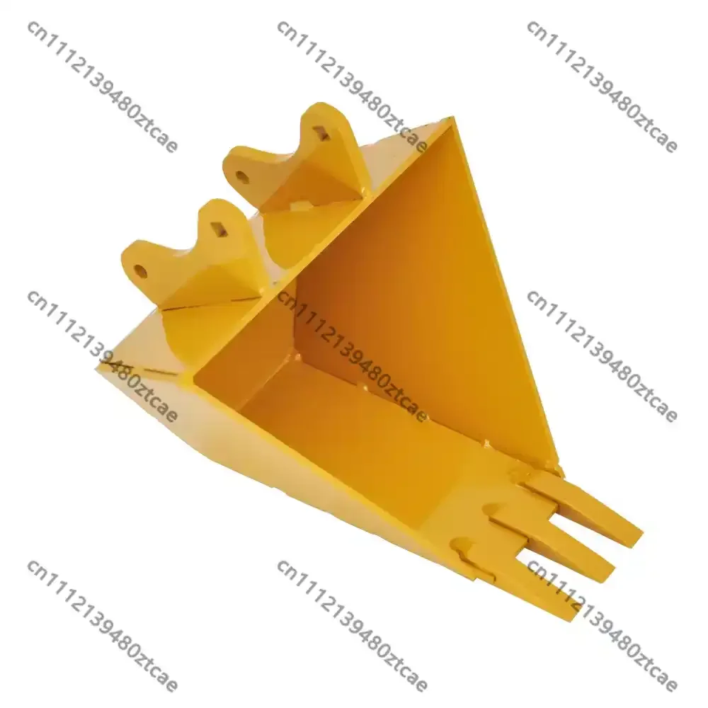 RC Engineering Digger Alloy Trapezoid Channel Bucket Heavy Duty Grooving Digging Attachment Multi-model Upgrade Spare Components