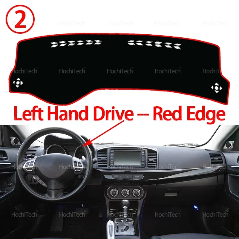 Armaturenbrett Abdeckung Bord Anti-Rutsch-Matte Schützen Pad Auto Sonnenschirm Teppich Teppich Für Mitsubishi Lancer 9 GLX Neunte Generation 2008-2020 – Detail 8