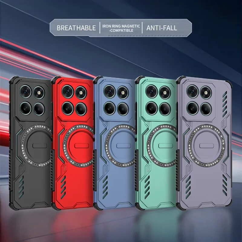 

Lens Protection Heat Dissipation Case For Motorola Edge 60 Fusion Edge 60 Pro Cover Magnetic Wireless Charging Fundas Coque