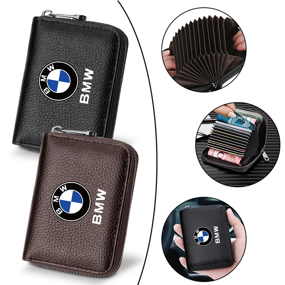 Car Card Storage Bag  Wallet For BMW M Performacne  3 2 5 Series E90 F10 E60 X3 F25 E46 F30 X5 E53 E91 M2 M3 M5 X5 F20 G30 G20