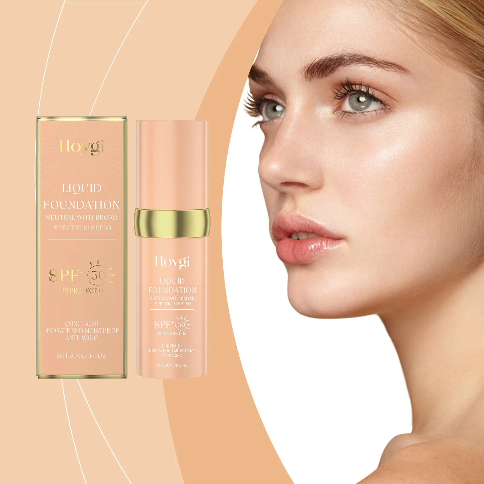 

Temperature Change Concealer Foundation Moisturizing Refreshing Light and Non-makeup Removal Concealer Makeup Holding Foundation