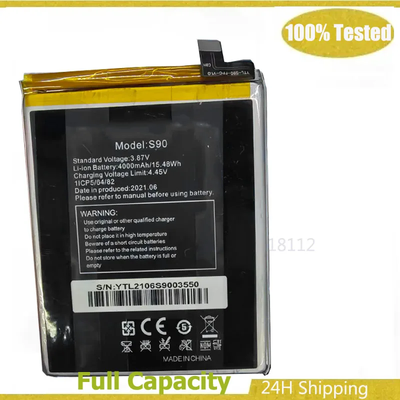 Mobile Phone Battery S90 Battery 4000mAh 3.87V For Oukitel C21 Pro S90 Mobile Phone Batteries