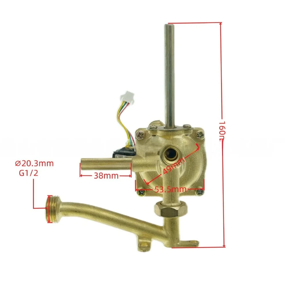 Linkage-Driven Water Valve Assembly for Gas Water Heater Model 160 Enabling Accurate Flow Response and System-Wide Coordination