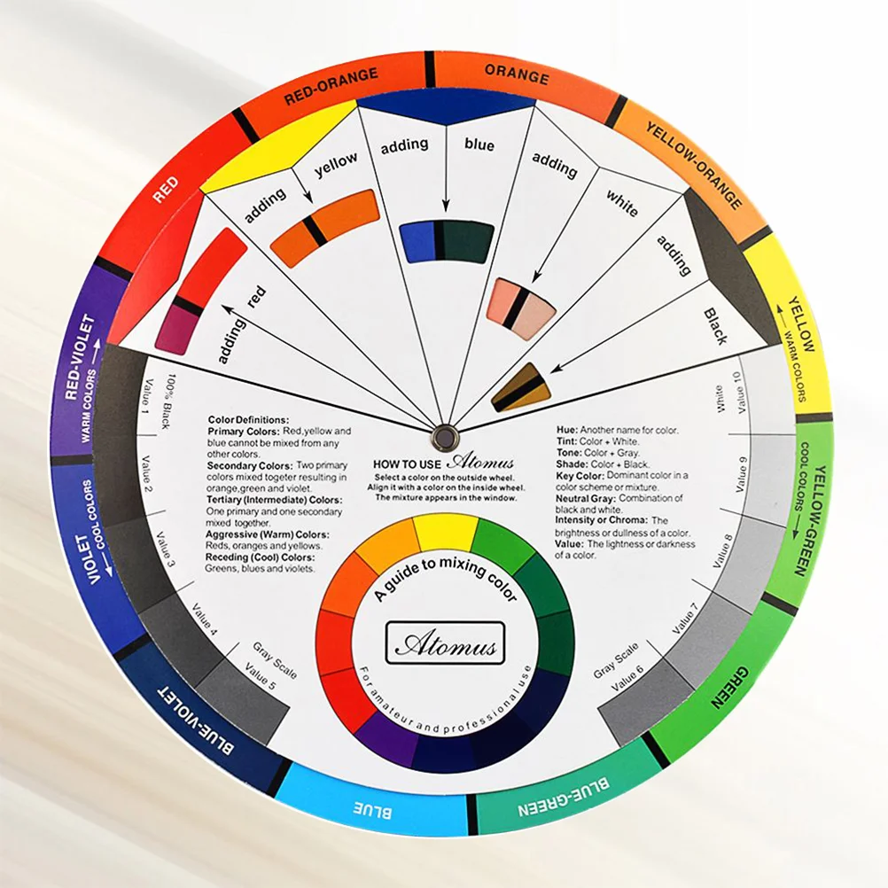 

Color Combination Tool Professional Pigment Round Card Identification