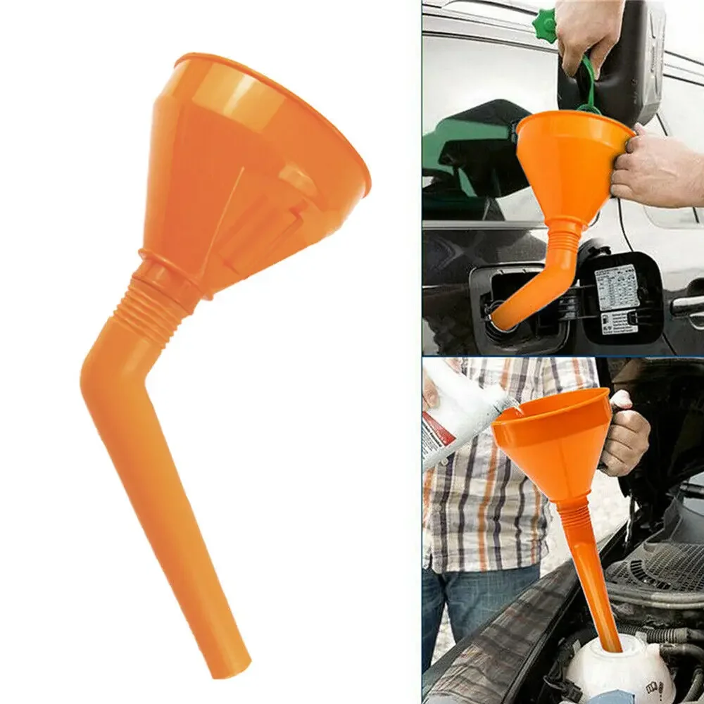 

Large Flexible Detachable Car Water Oil Funnel Petrol Diesel with Spout & Filter Car Accessories Universal Durable Emergency