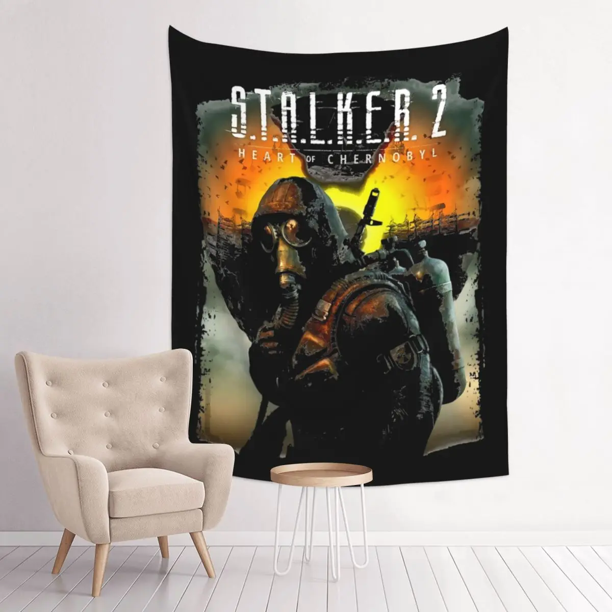 Stalker Game Chernobyl Tapestry Hippie Polyester Wall Hanging Wall Decor Yoga Mat Witchcraft Tapestries