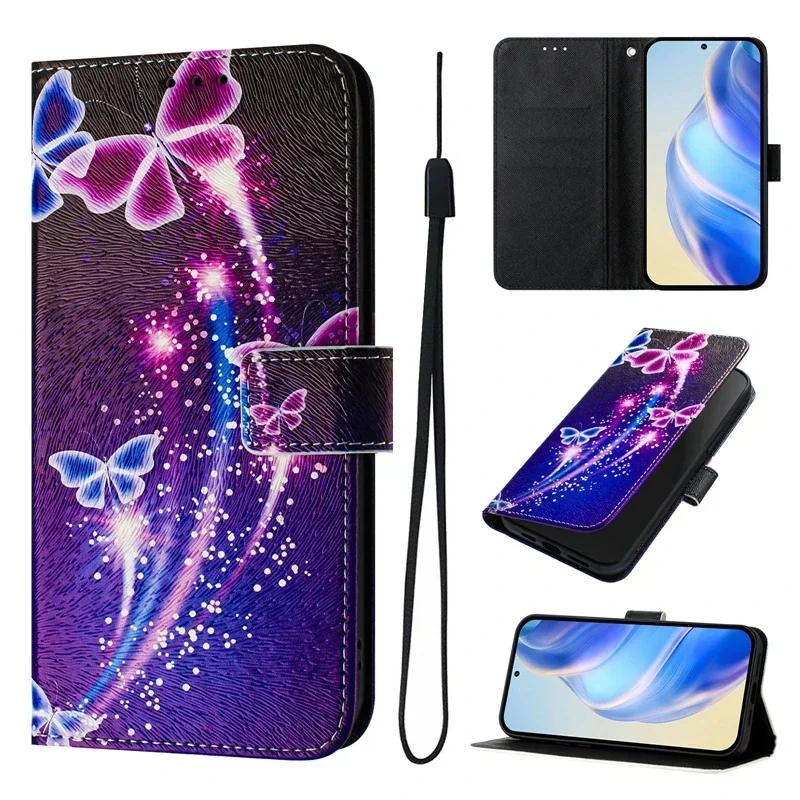 For Realme GT 7 8 Pro Leather Case on For Realme GT 8 Pro GT7 7Pro Wallet Cover RealmeGT 6 6T Cartoon Flip Phone Case Capa Funda