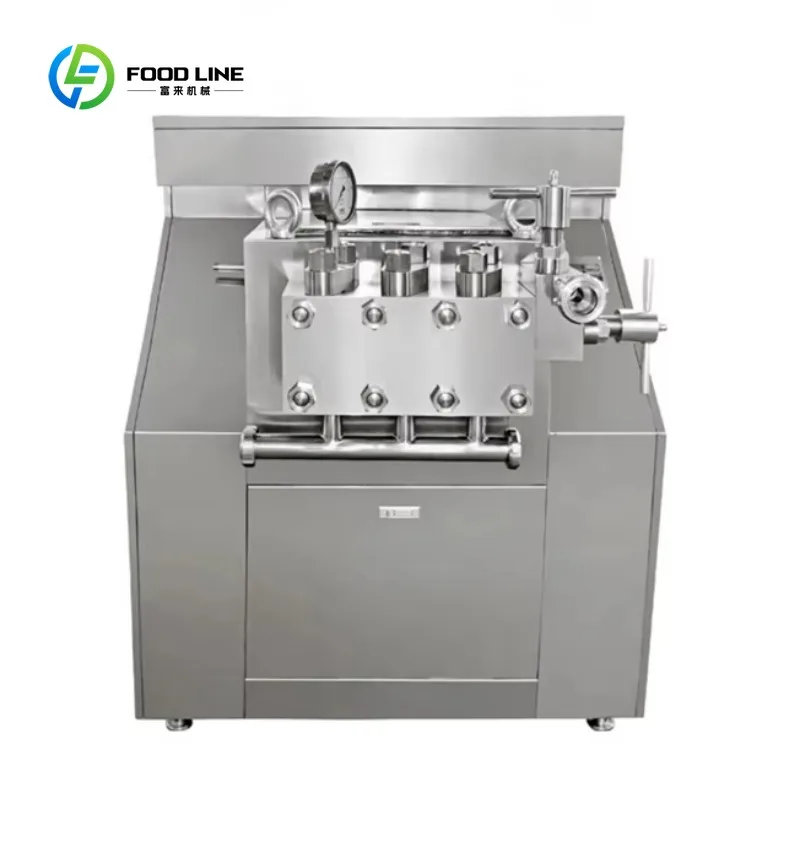 

Customized Food Sanitary Stainless Automatic 1000L/H Dairy Yoghurt Homogenizer Industrial High Efficiency Processing Equipment