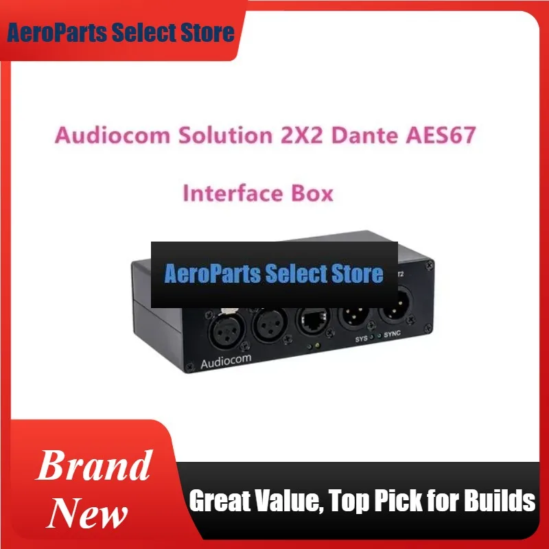 AeroPartsHigh-end Audiocom Dt Aes67 Audio Network Transmission Interface Box Audiocom Solution 2x2 Dt Aes67 Interface Box.xlr+ba