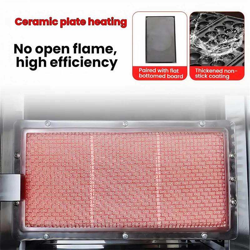 문어 미트볼 타코야키 문어 굽는 기계 논스틱 조리 표면 와플 메이커 기계 상업용 전기 계란 퍼프