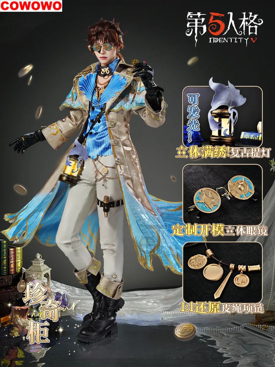 

COWOWO Identity V Naib Subedar Mercenary Men Cosplay Costume Cos Game Anime Party Uniform Hallowen Play Role Clothes Clothing