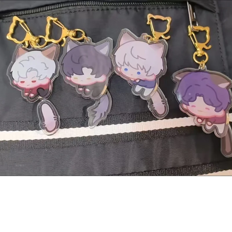 لعبة الحب والفضاء العميق Xavier Zayne Rafayel Sylus تأثيري مفتاح سلسلة الاكريليك كيرينغ الشكل قلادة يتأرجح حقيبة ديكور سلاسل المفاتيح #2