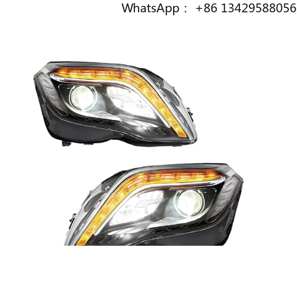عدسة مزدوجة مساعدة عالية شعاع النهار بدوره إشارة W204 لمرسيدس بنز GLK280 GLK300 GLK260 GLK200 مجموعة مصابيح أمامية #1