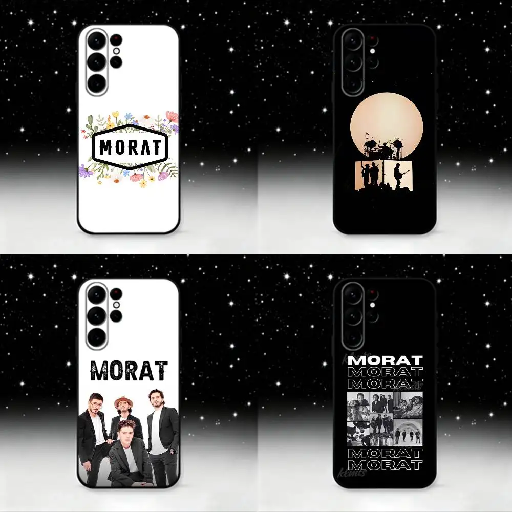 

M-Morad M-MDLR Phone Case For Samsung S25,S24 Ultra,S20,S30 plus,S22 plus,S23,S30 Ultra 5G Silicone Black Shell