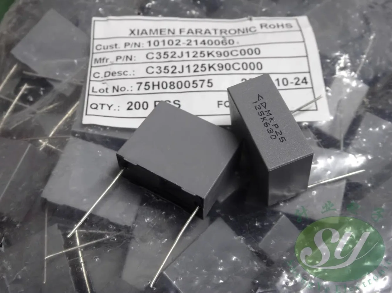 

10PCS Xiamen FARA MKP25 1.2uf/630v 1u2 125 New 22MM film capacitor C352J125K90C
