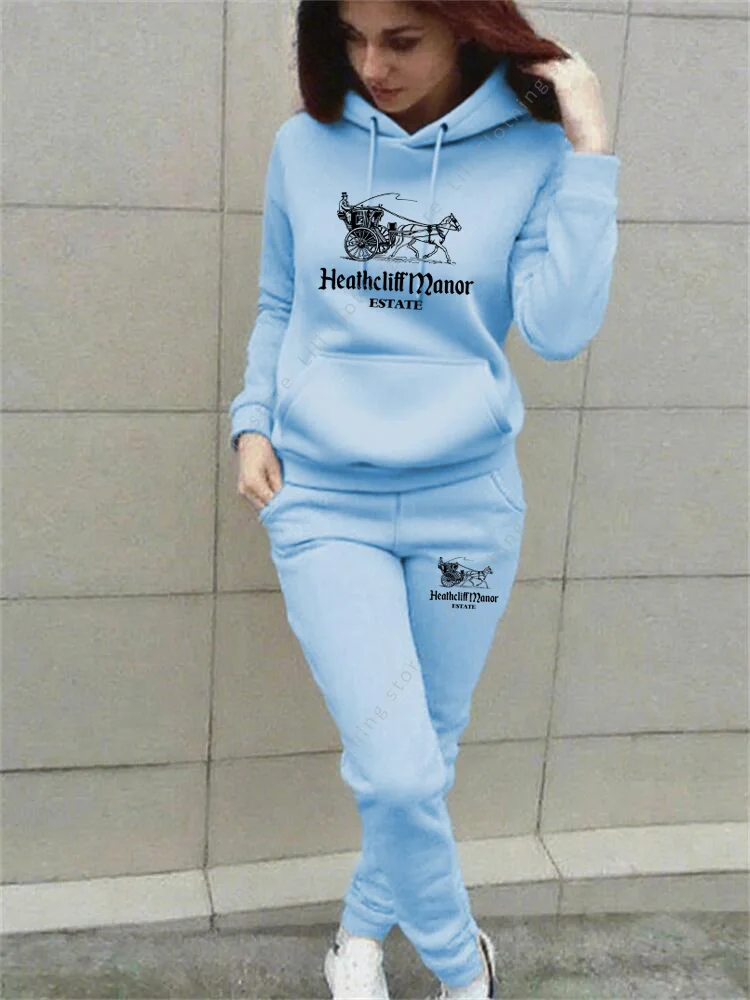 

Women's Tracksuits Hoodies and Pants Suit Designer Luxury Sportswear Autumn Winter Clothing Two Peice Set for Women Matching Set