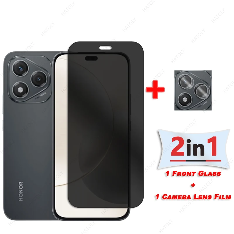Privacy Screen Protector For Honor 400 Lite Glass For Honor 400 Lite Glass Anti-spy Glass Anti Glare Glass Camera Len Protector