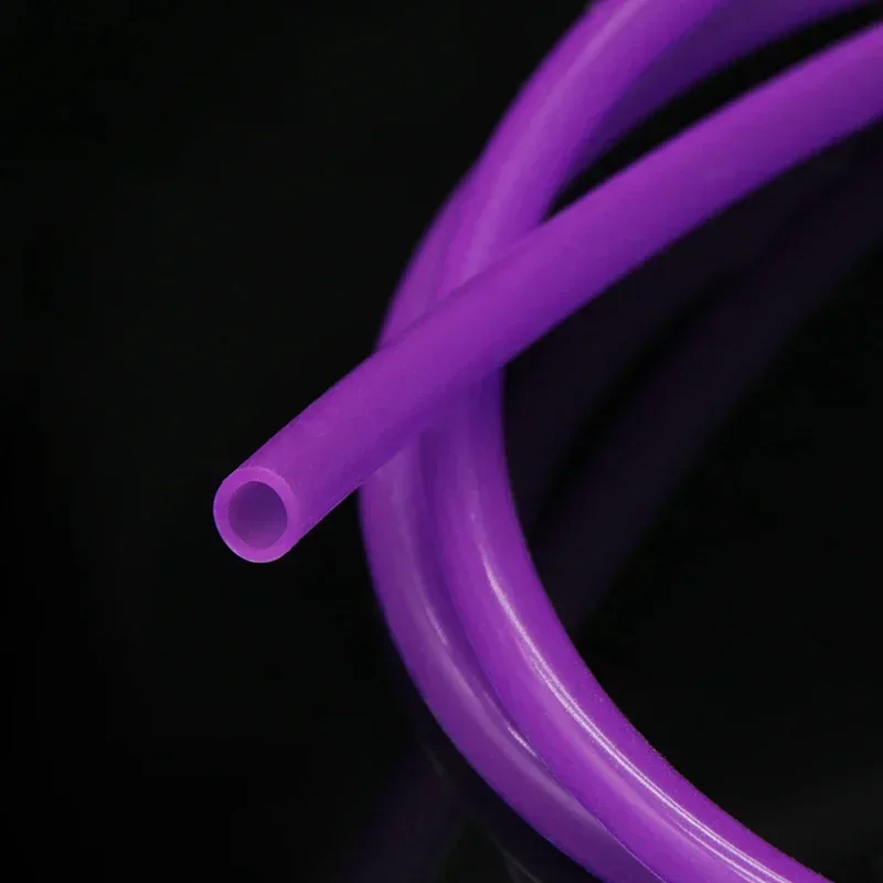 1/5/10M Food Grade Purple Silicone Rubber Wąż 2x4mm 3x5mm 4x6mm 4x7mm 5x7mm 6x8mm Elastyczna nietoksyczna rurka silikonowa