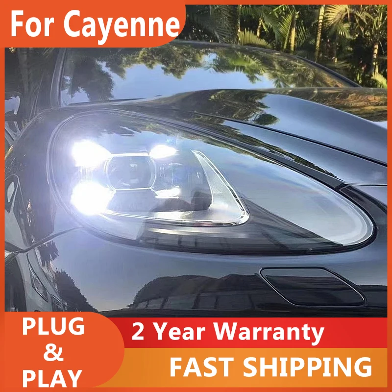 

ALL LED Head Lamps For Porsche Cayenne Headlights 2011-2018 LED Day Running Light LED Low/High Beam Auto Accessories